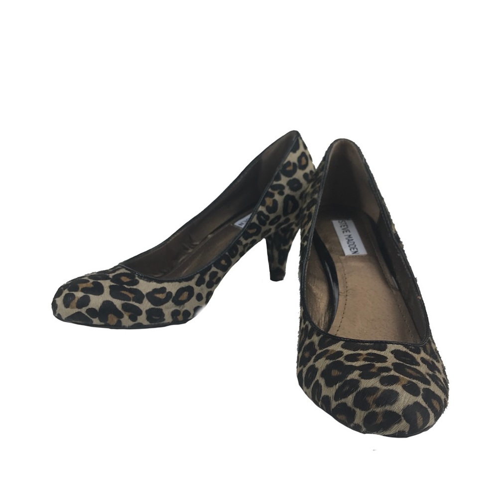 Steve Madden Kitten Heels Womens 8.5 Leopard Print